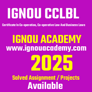 IGNOU CCLBL SOLVED ASSIGNMENT 2025